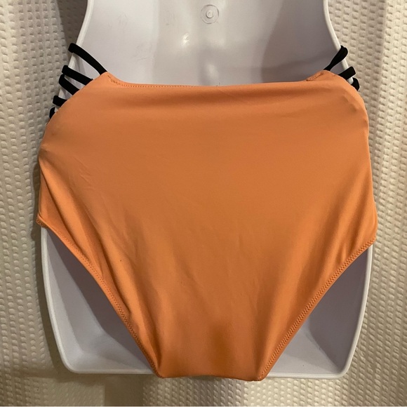 PINK Victoria’s Secret high waist peach bikini bottoms size medium - Picture 3 of 7